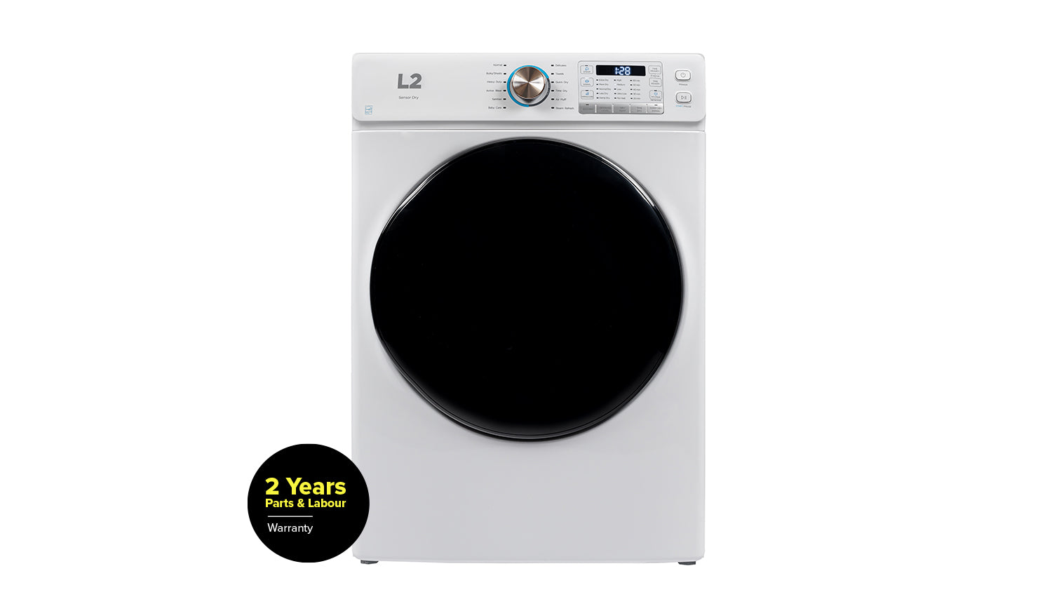 L2 White Electric Dryer (8.0 Cu. Ft) - LE52N3AWW--