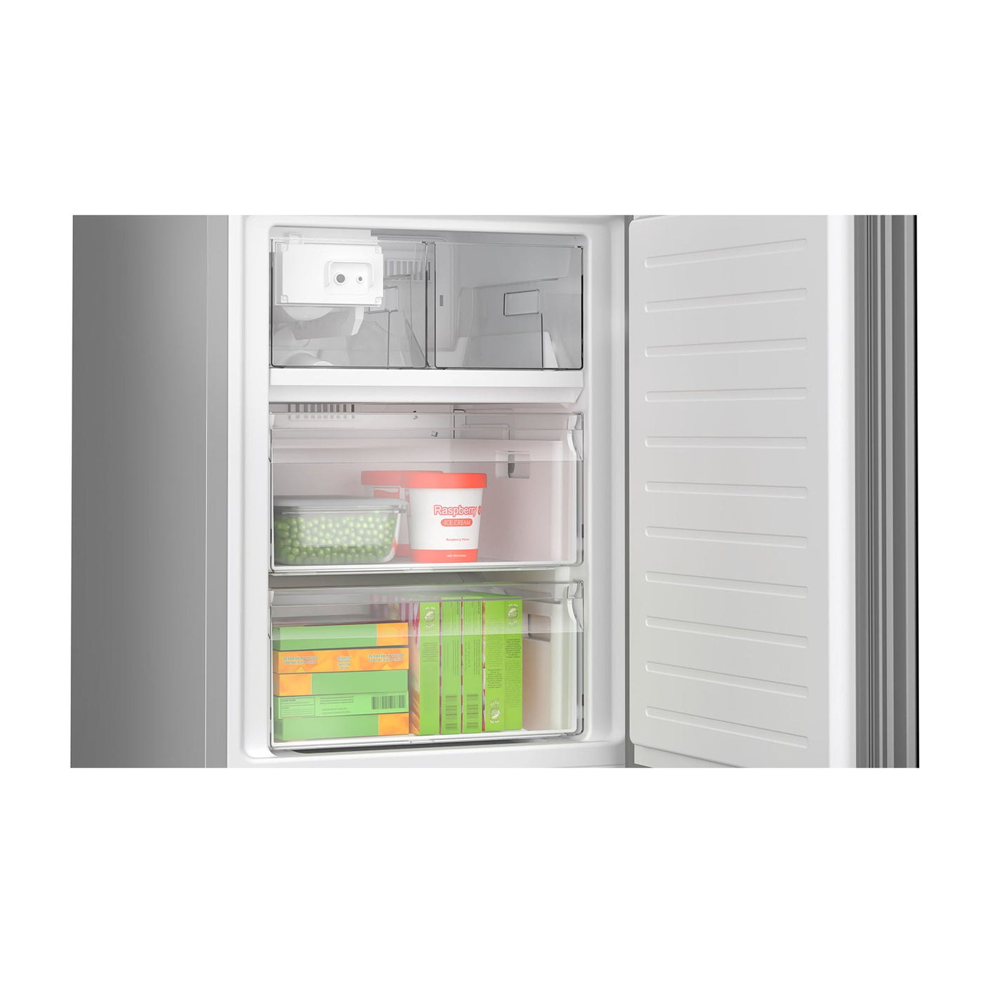 Bosch 24" Black Glass Smart Free-Standing Counter-depth Bottom Freezer Refrigerator with Home Connect (12.8) - B24CB80ESB