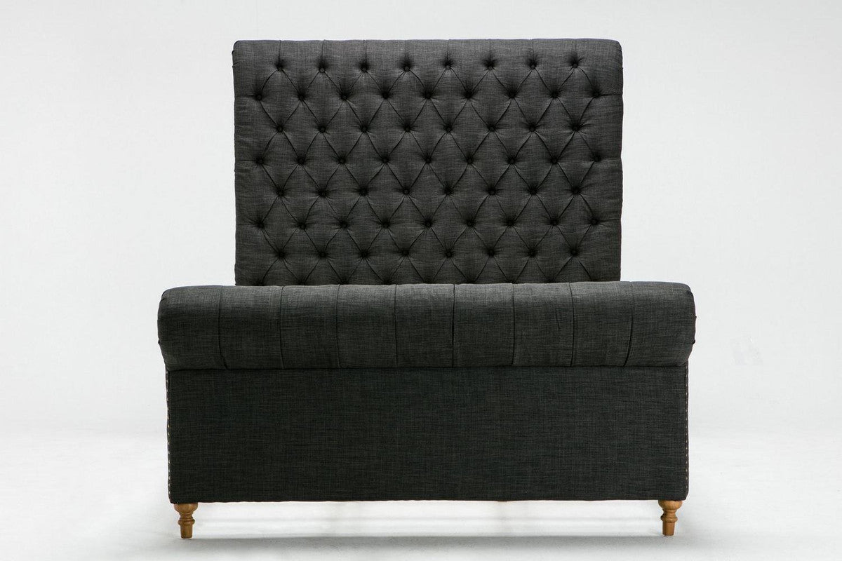 Tongeren Queen Bed - Charcoal