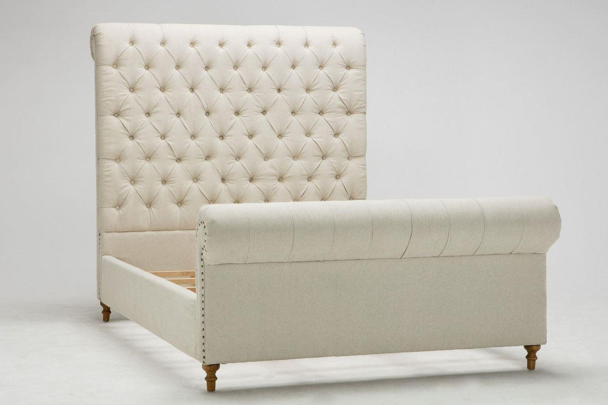Tongeren Queen Bed - Cream