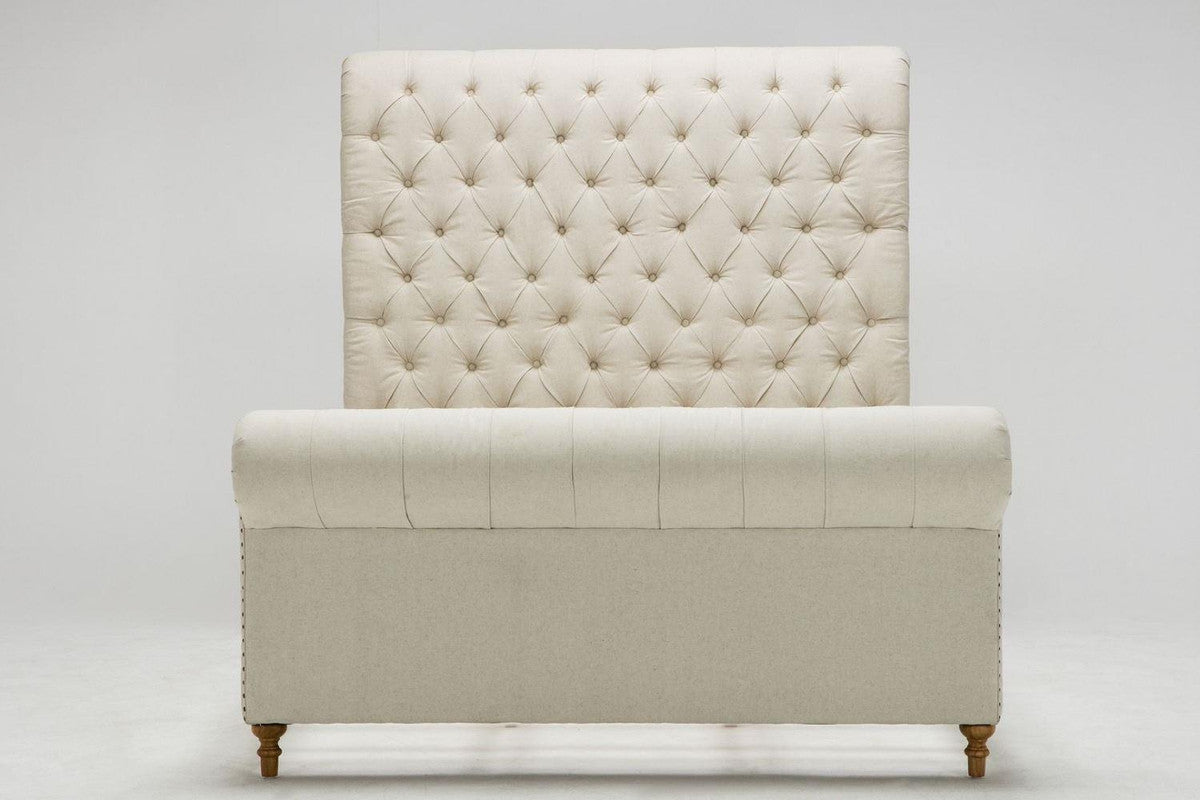 Tongeren Queen Bed - Cream