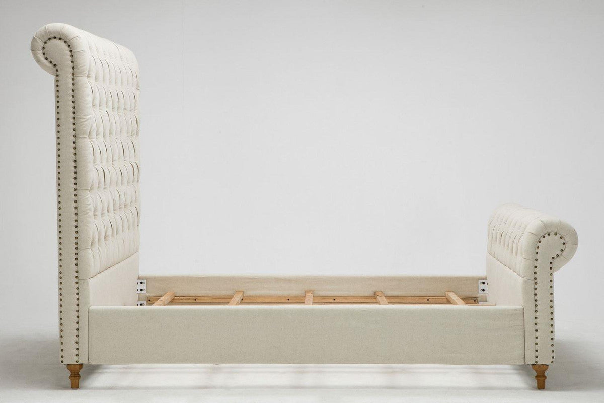 Tongeren Queen Bed - Cream