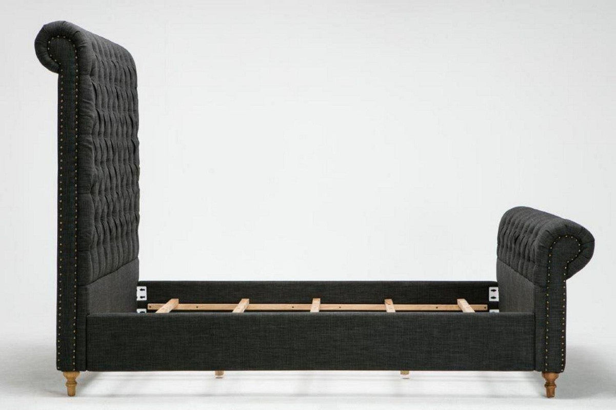 Tongeren Full Bed - Charcoal