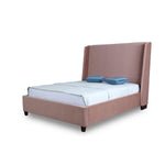 Osh Velvet Queen Bed - Blush
