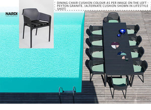 Nardi Rio 11-Piece Outdoor Extension Dining Package - Black