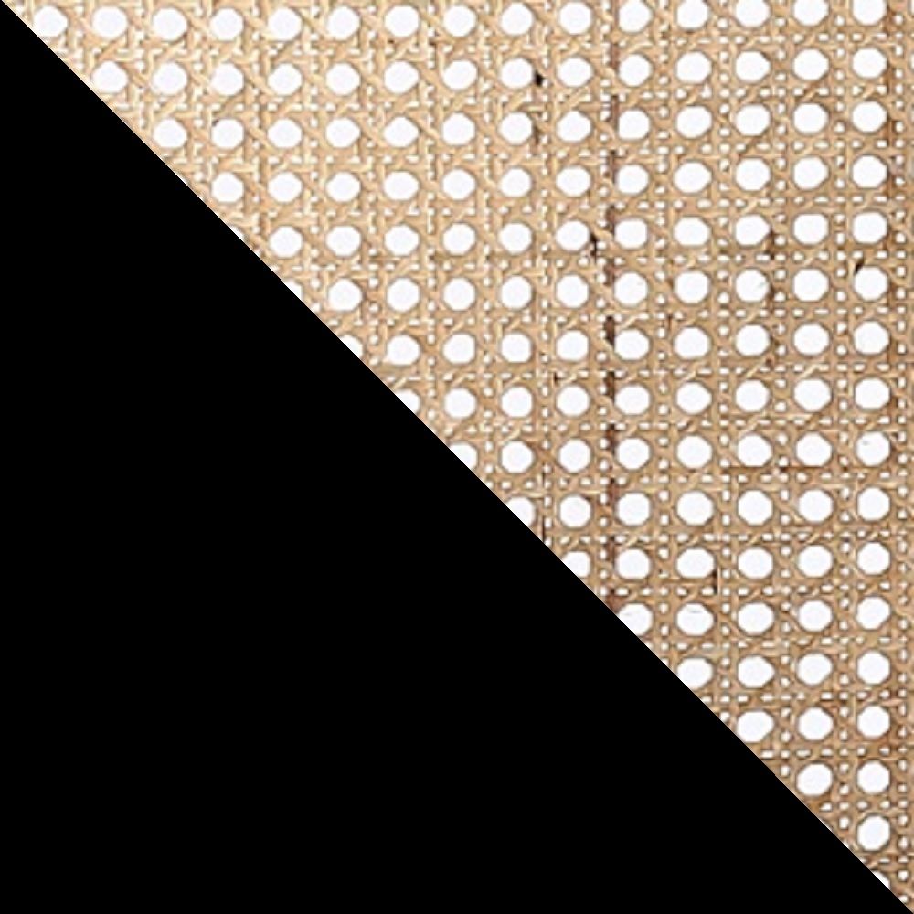 Koldby Armchair - Black/Natural Cane - Set of 2