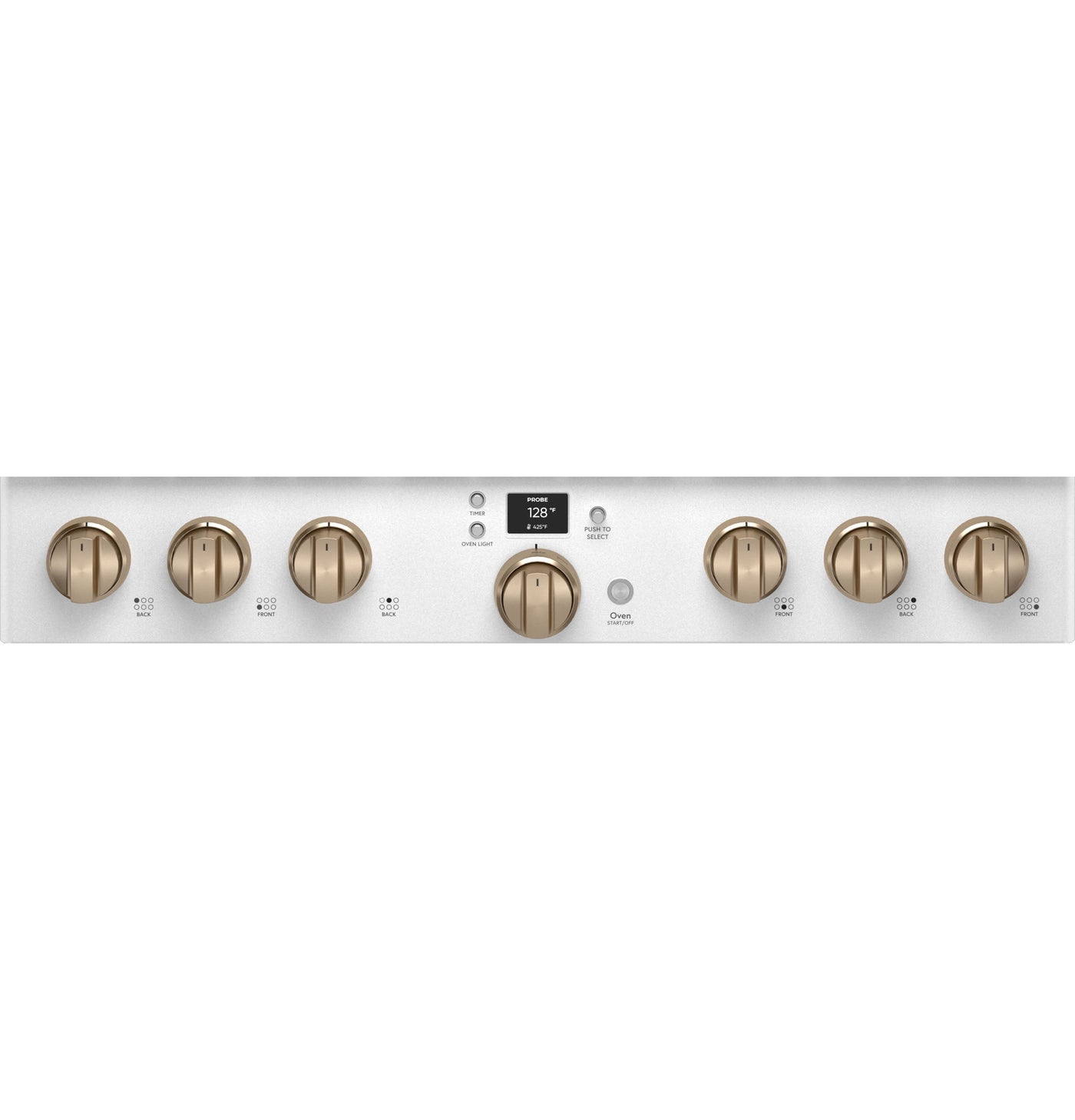 Café Matte White 36" Commercial-Style 6-Burner Dual-Fuel Smart Range with Air Fry (5.75 Cu.Ft) - C2Y366P4TW2