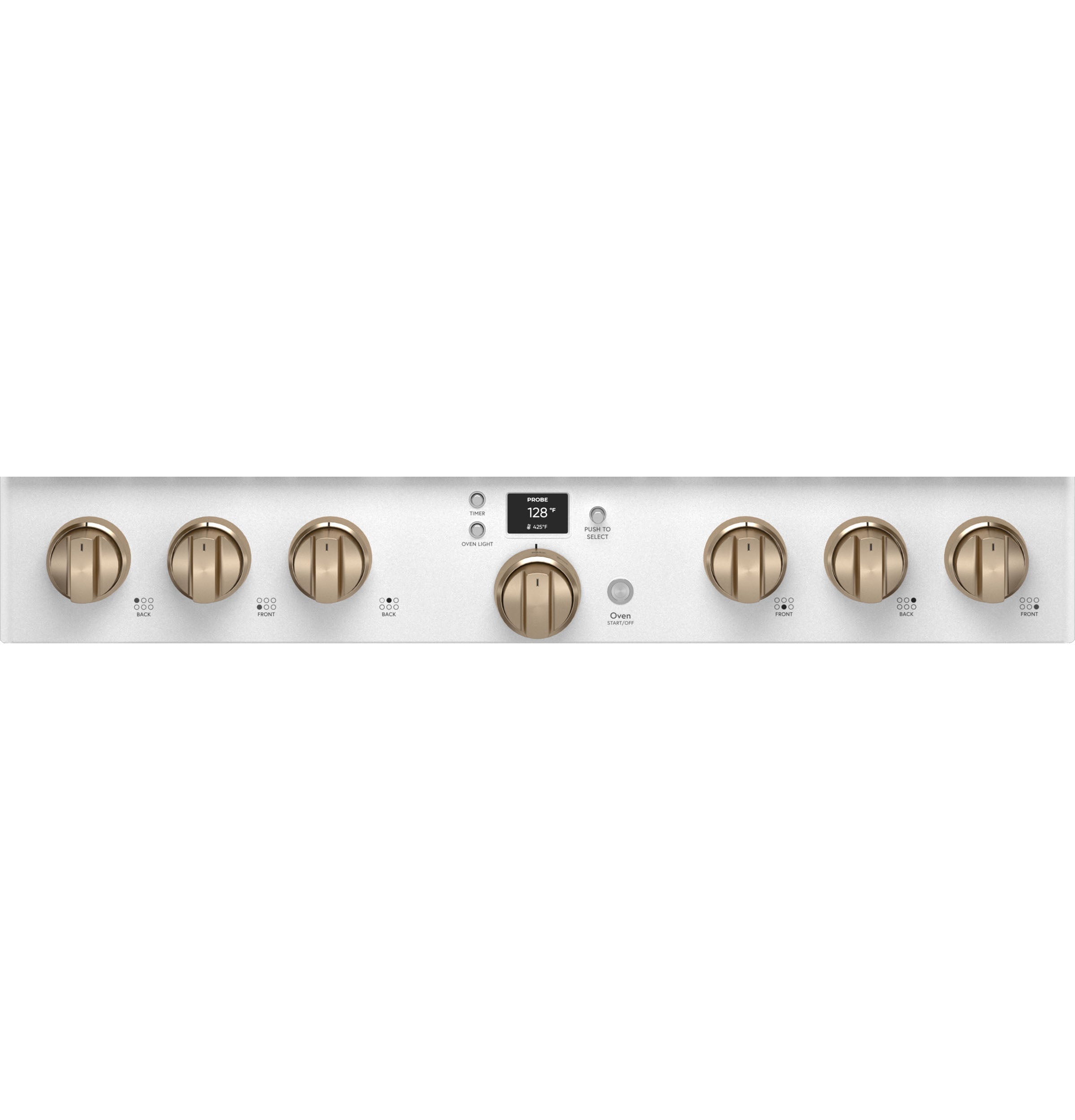 Café Matte White 36" Commercial-Style 6-Burner Dual-Fuel Smart Range with Air Fry (5.75 Cu.Ft) - C2Y366P4TW2