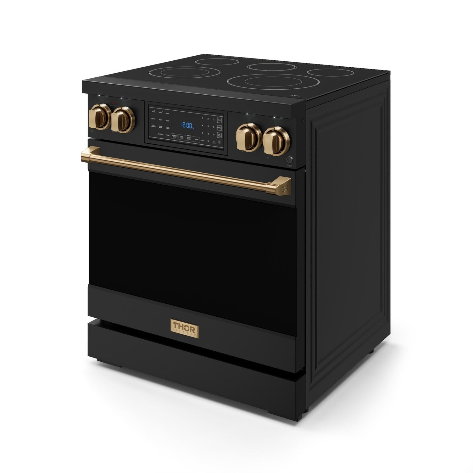 Thor Kitchen Black Stainless Steel Freestanding Professional Electric Range|Gordon Ramsay Series (4.55 cu.ft.) - RSE30B-BRZ