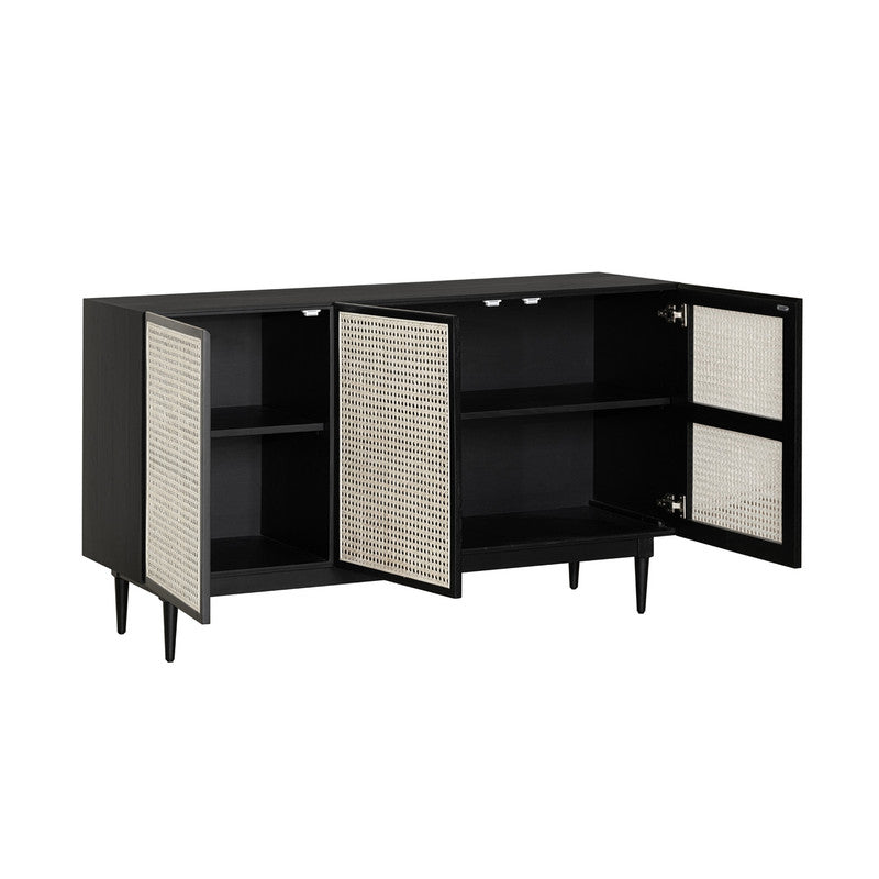 Snaregade Reclaimed Pine Buffet - Matte Black