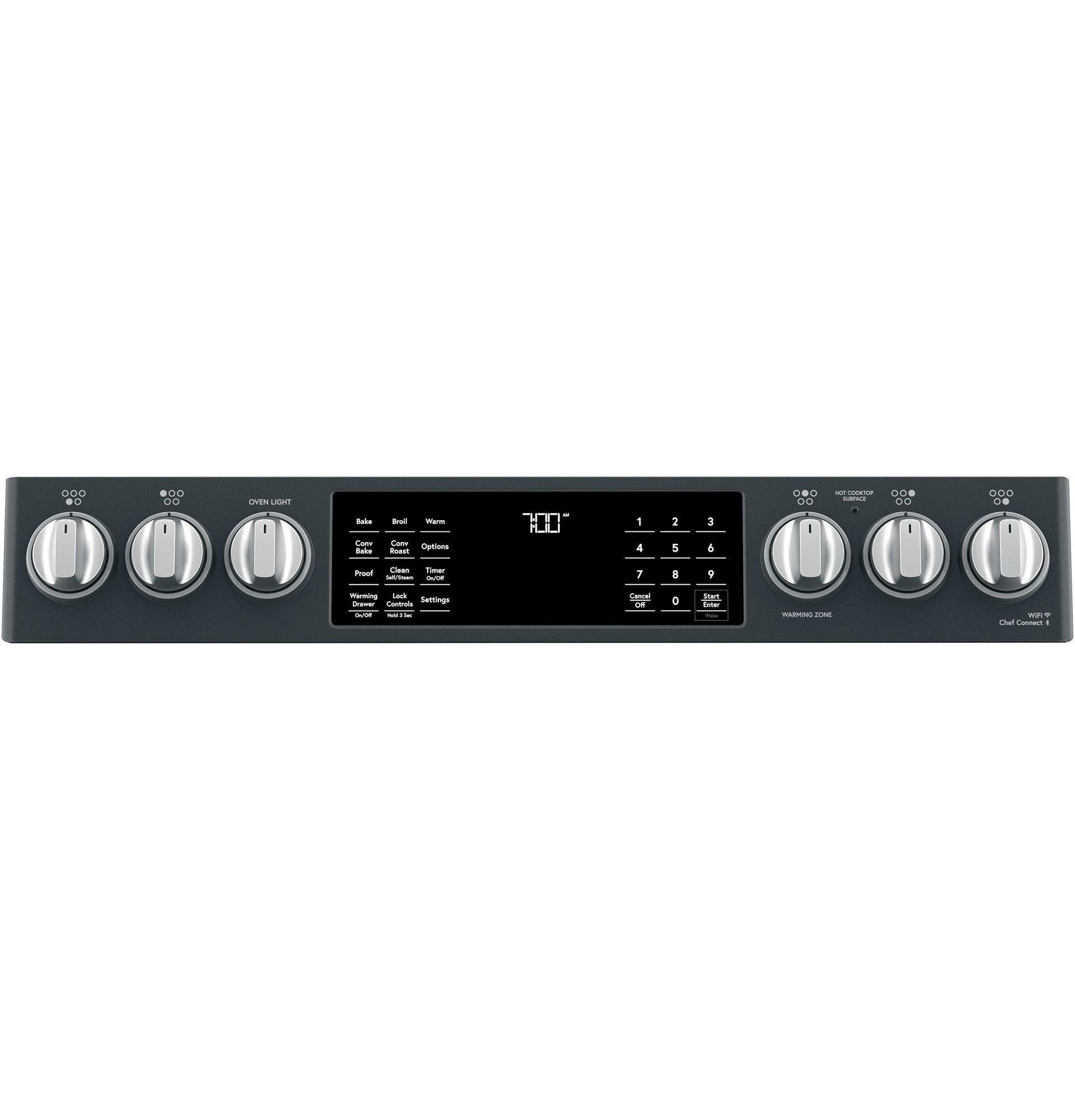 GE Café Matte Black 30" Electric Range with Built-in WiFi and No-Preheat Air Fry (5.7 Cu. Ft) - CCES700P3MD1