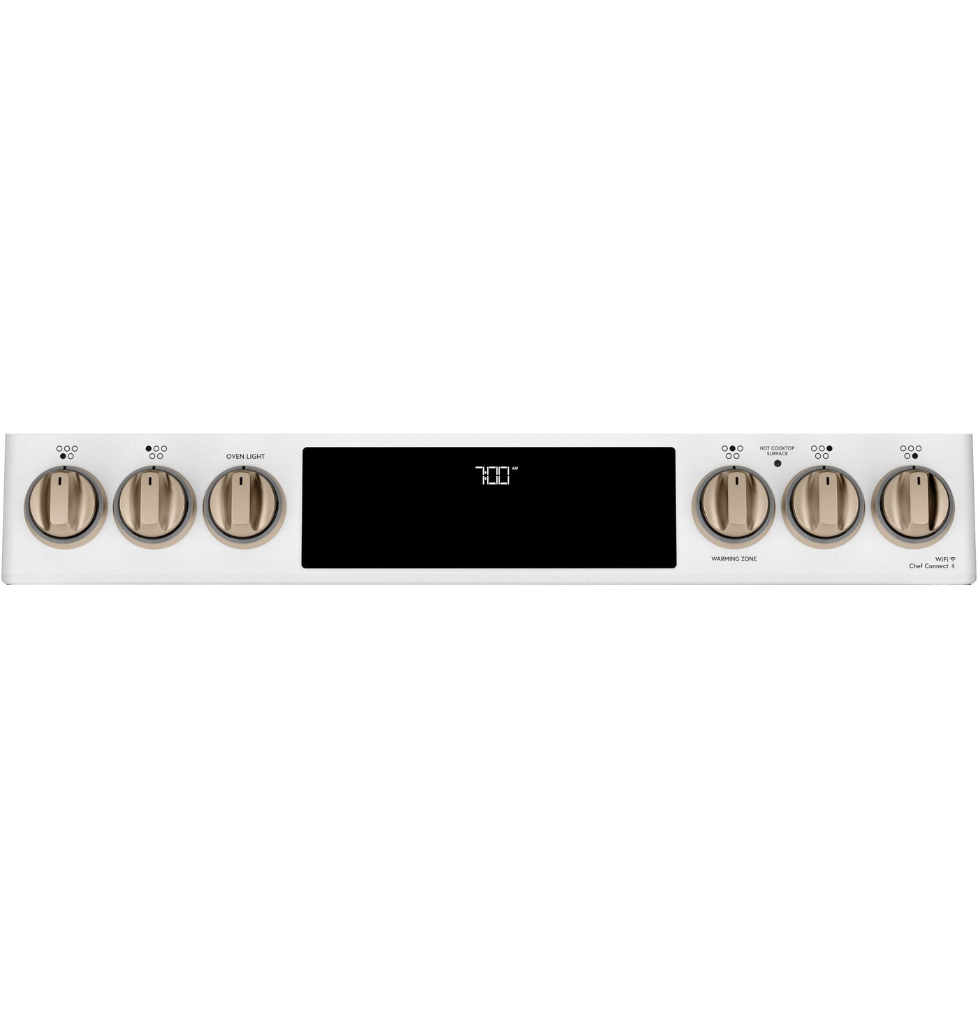 Café™ Matte White 30'' Slide-In Front Control Radiant and Convection Range with Air Fry and Warming Drawer (5.7 Cu.Ft)- CCES700P4MW2