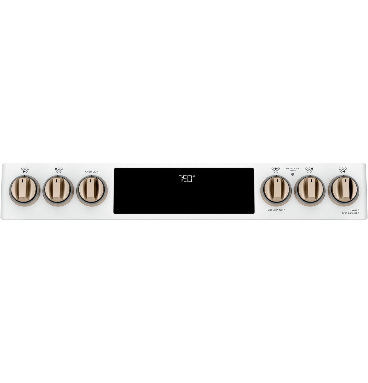 Café™ Matte White 30" Slide-In Front Control Radiant and Convection Double Oven Range with Air Fry (6.7 Cu.Ft) - CCES750P4MW2