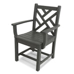 POLYWOOD® Chippendale Dining Arm Chair - Slate Grey