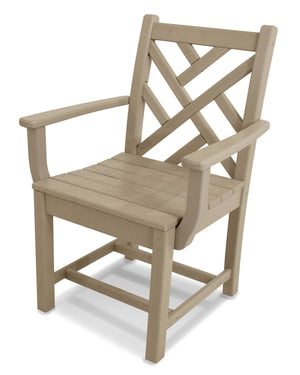 POLYWOOD® Chippendale Dining Arm Chair - Sand