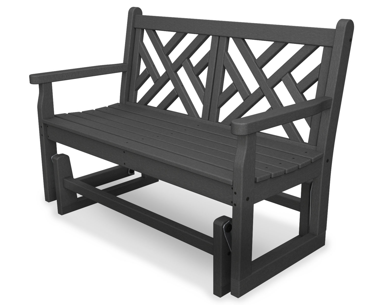 POLYWOOD® Chippendale Glider - Slate Grey