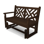 POLYWOOD® Chippendale Glider - Mahogany