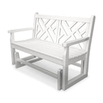 POLYWOOD® Chippendale Glider - White