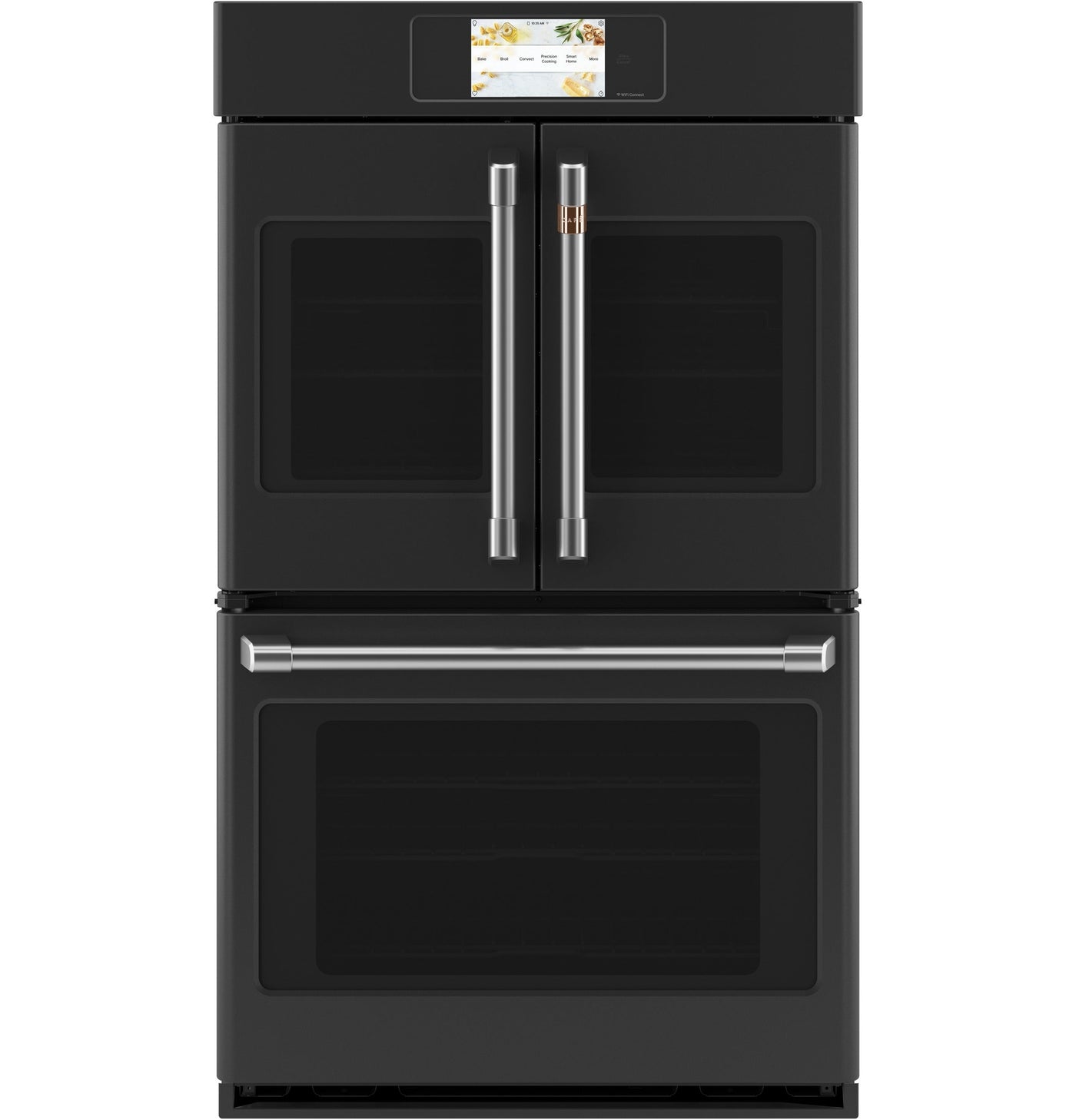 Café Matte Black 30" Built-In French-Door Double Convection Wall Oven (10.0 Cu.Ft) - CTD90FP3ND1