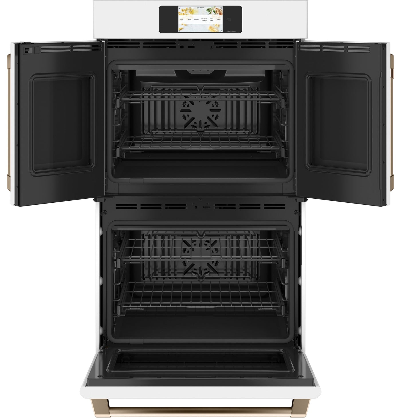 Café Matte White 30" Built-In French-Door Double Convection Wall Oven (10.0 Cu.Ft) - CTD90FP4NW2