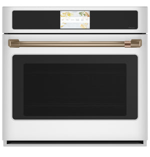Café Matte White 30" Built-In Convection Single Wall Oven (5.0 Cu.Ft) - CTS90DP4NW2