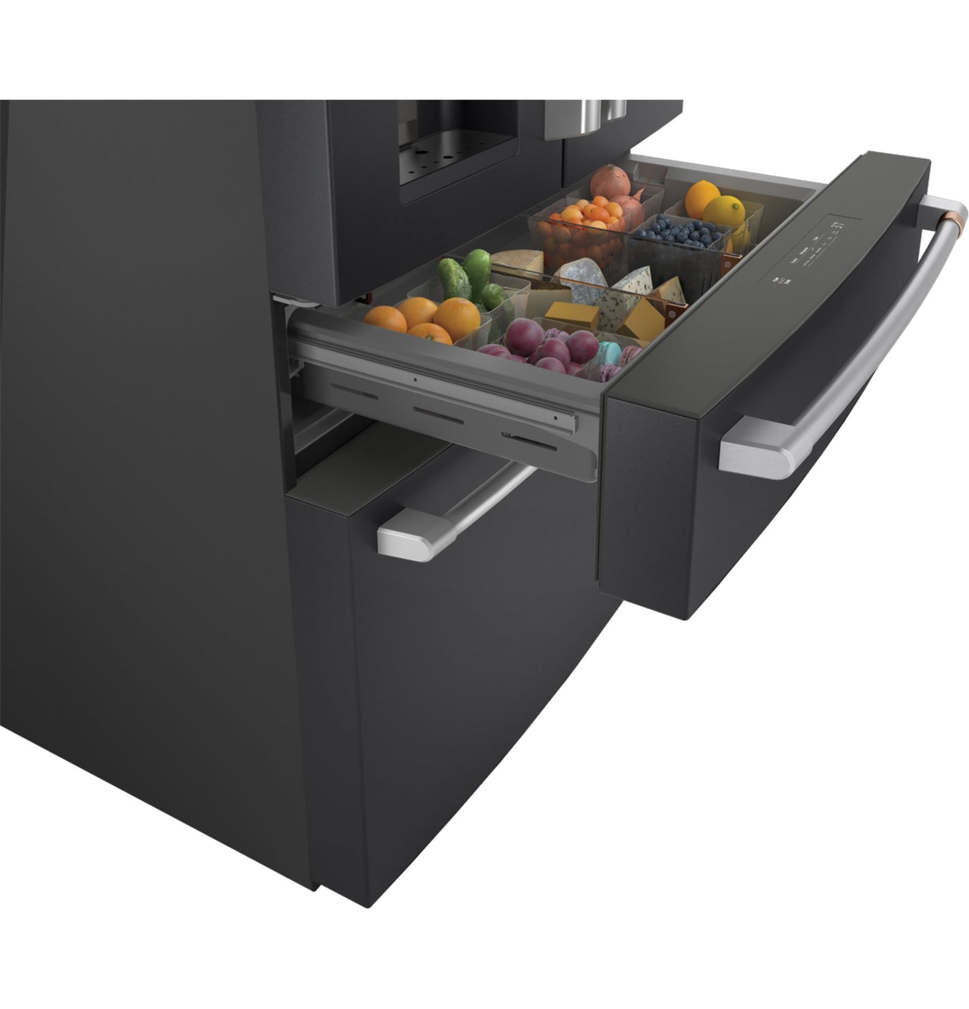 Café Matte Black 36" 4-Door French-Door Refrigerator (27.8 Cu. Ft.) - CVE28DP3ND1