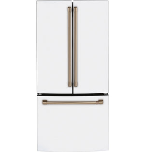 Café Matte White 33" Counter-Depth French-Door Refrigerator (18.6 Cu. Ft.) - CWE19SP4NW2