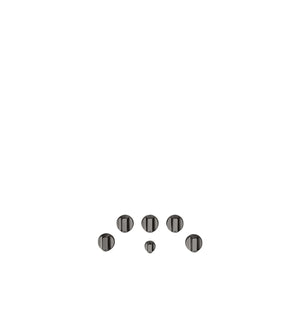 Café™ Brushed Black 5-Piece Gas Cooktop Knobs - CXCG1K0PMBT