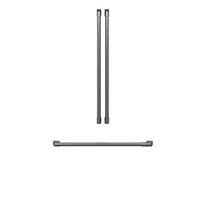 Café Brushed Black Handle Kit for 36" Refrigerators - CXLB3H3PMBT