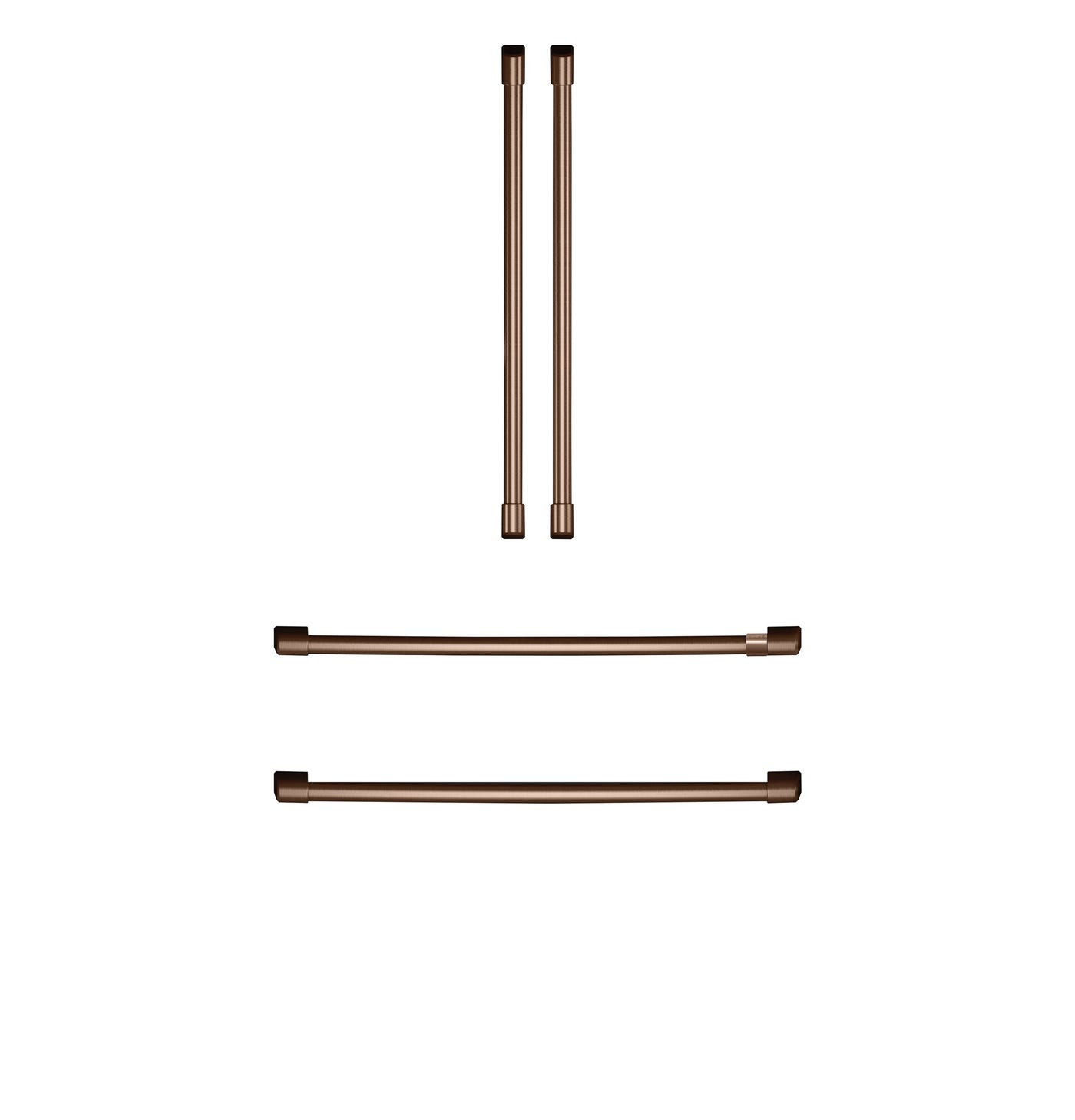 Café Brushed Copper Refrigerator Handle Kit - CXQB4H4PNCU