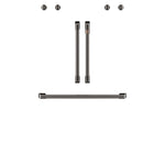Café™ Brushed Black 2Pcs. French-Door Handles; 1Pc. 30" Handle; 4Pcs. Knobs Set - CXWDFHKPMBT