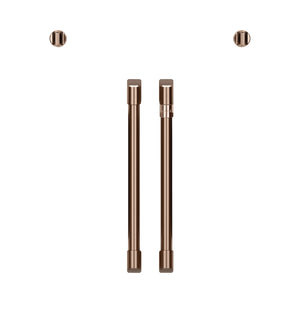 Café™ Brushed Copper 2Pcs. French-Door Handles and 2Pcs. Knobs - CXWSFHKPMCU