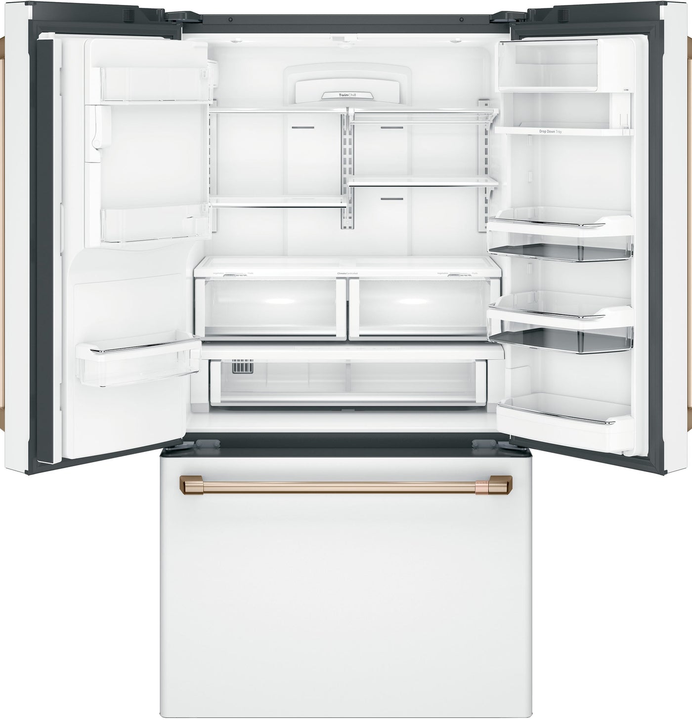 Café Matte White 36" Counter-Depth French-Door Refrigerator with Hot Water Dispenser (22.2 Cu. Ft.) - CYE22TP4MW2