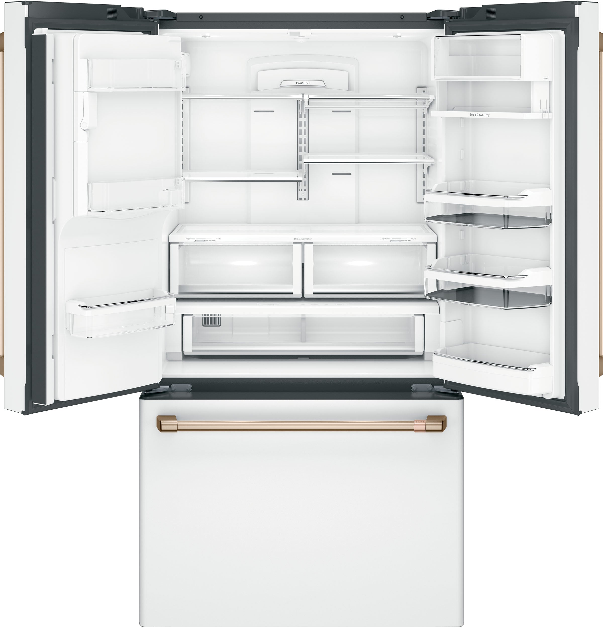 Café Matte White 36" Counter-Depth French-Door Refrigerator with Hot Water Dispenser (22.2 Cu. Ft.) - CYE22TP4MW2