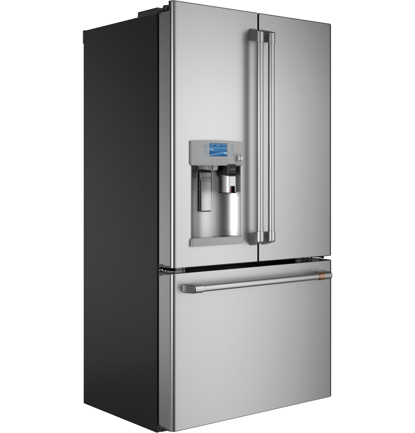 Café Stainless Steel 36" Counter-Depth French-Door Refrigerator with Keurig® K-Cup® Brewing System (22.1 Cu. Ft.) - CYE22UP2MS1