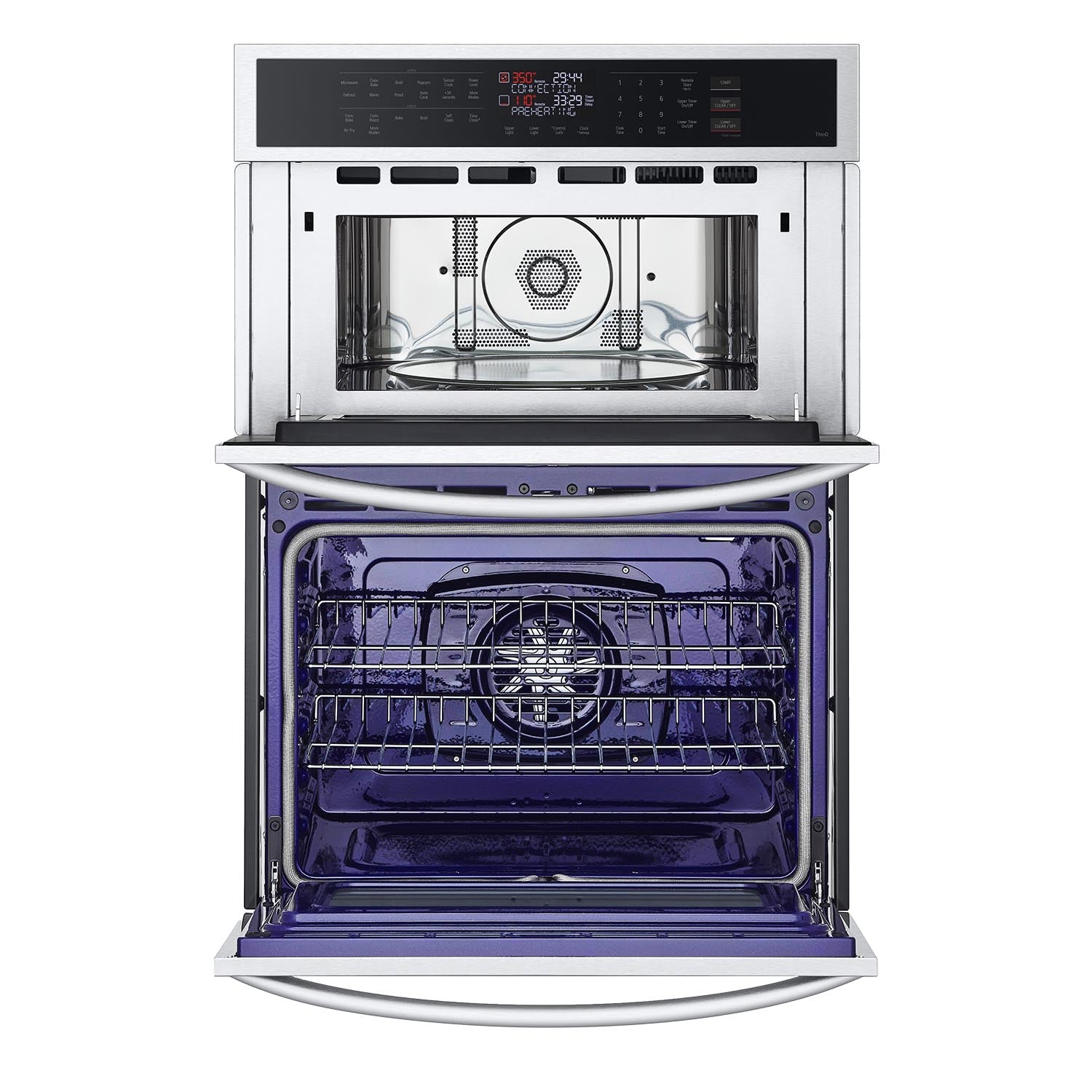 LG Smudge Resistant Stainless Steel Smart Combination Wall Oven with Fan Convection and Air Fry (6.4 Cu. Ft) - WCEP6423F