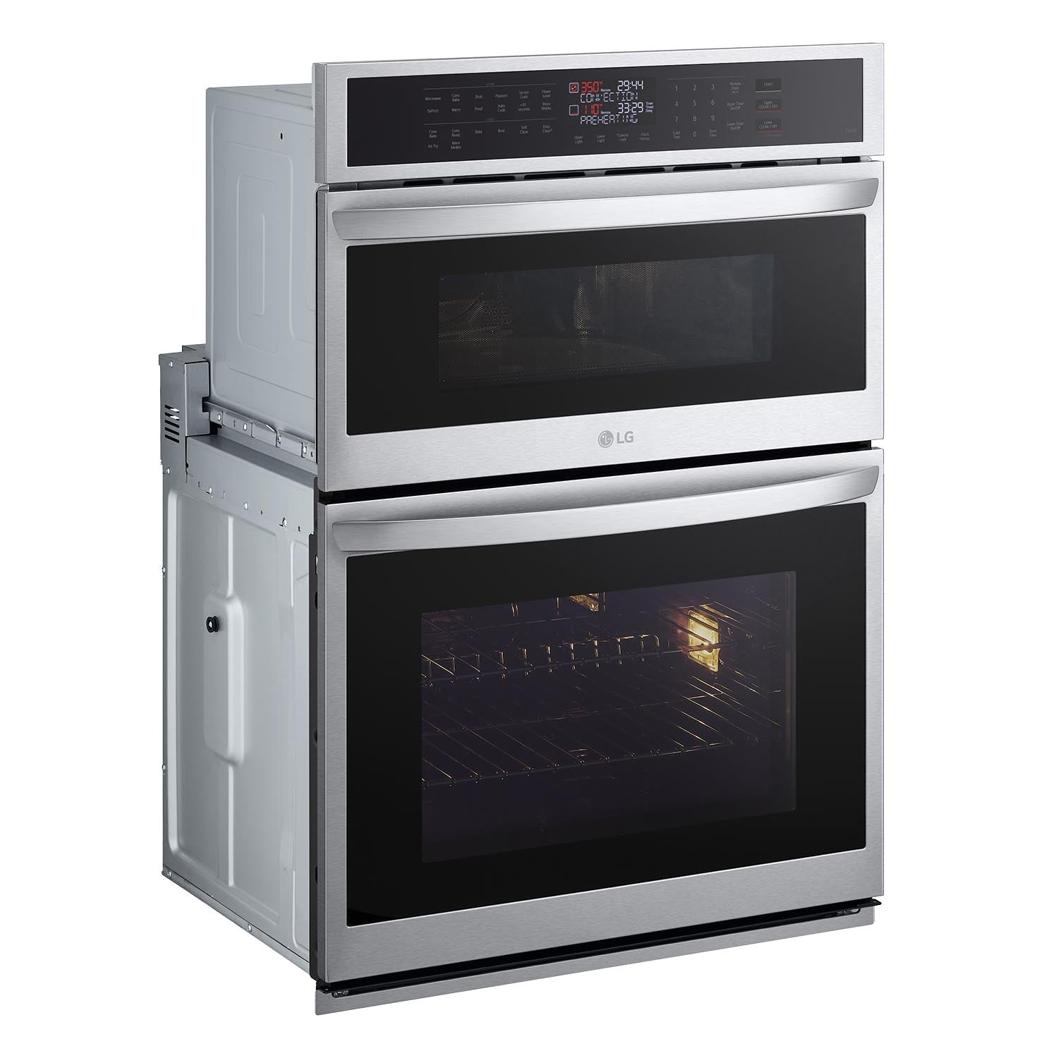 LG Smudge-Proof Stainless Steel Smart Combination Wall Oven with Fan Convection and Air Fry (6.4 Cu. Ft) - WCEP6423F