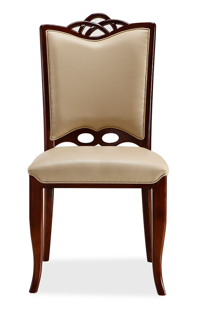 Svenstrup Dining Chair - Cream/Walnut - Set of 2