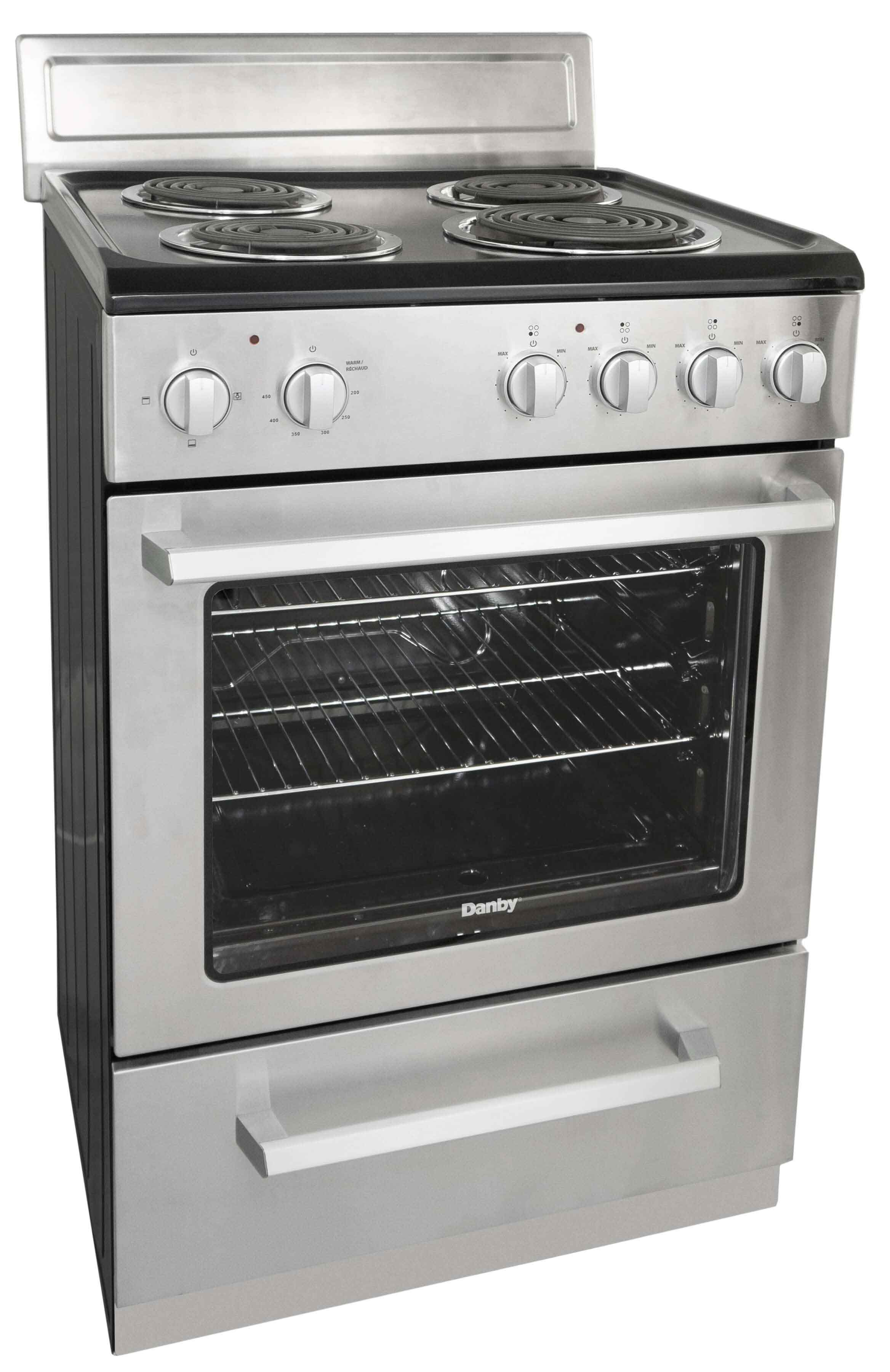 Danby Black and Stainless Coil Range 24" - DERM240BSSC