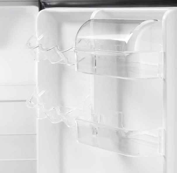 Danby Black And Stainless Look Apartment Size Refrigerator (10.1 Cu.Ft.) - DFF101B1BSLDB