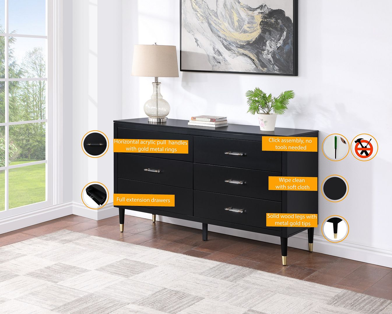 Anderup Dresser - Black