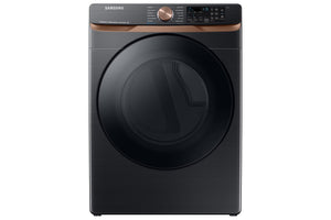 Samsung Black Stainless Steel Front Load Dryer with Steam Sanitize (7.5cu.ft.) - DVE50BG8300VAC
