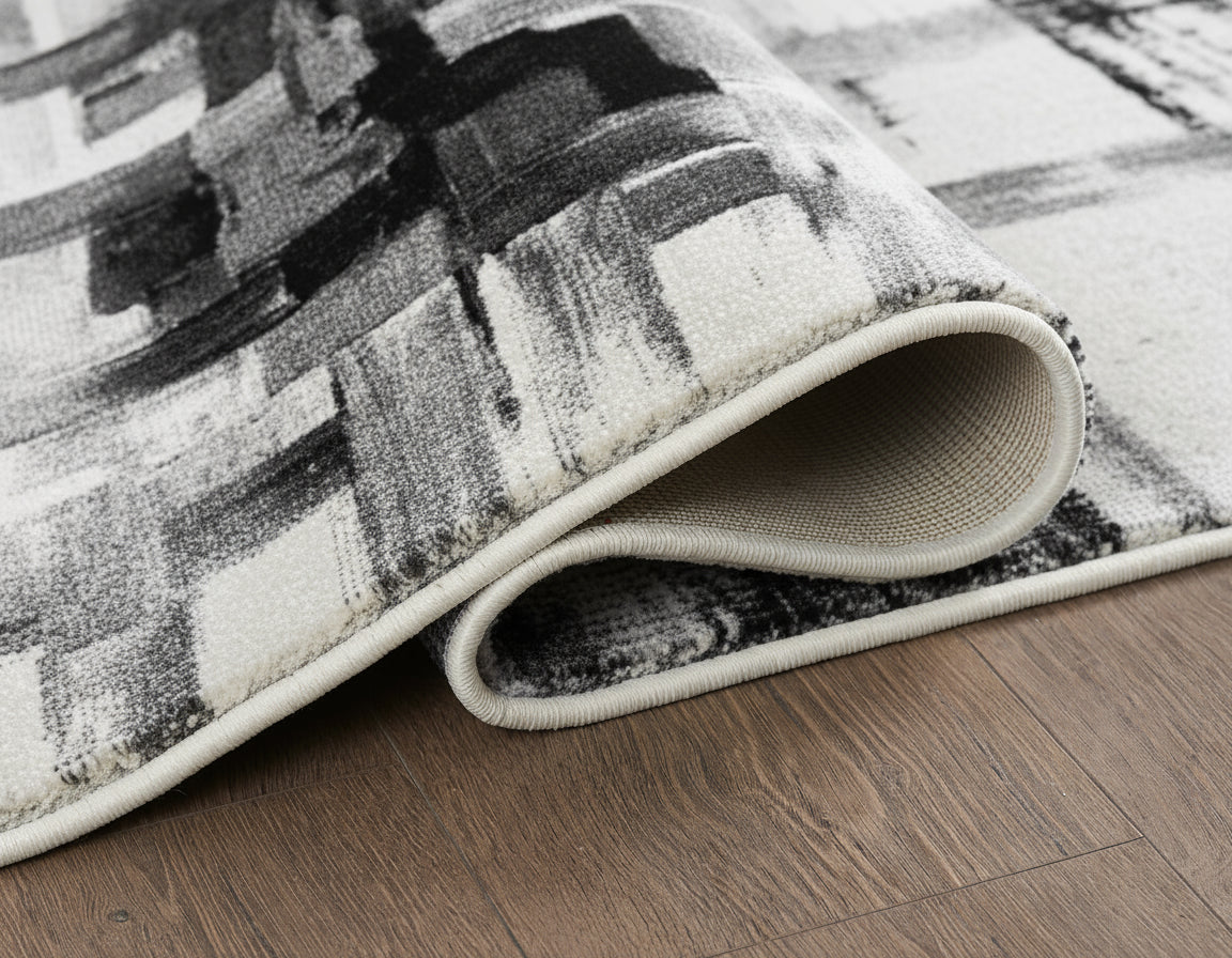 L2 Decor Diamond Area Rug 7' x 10' - Cream, Grey