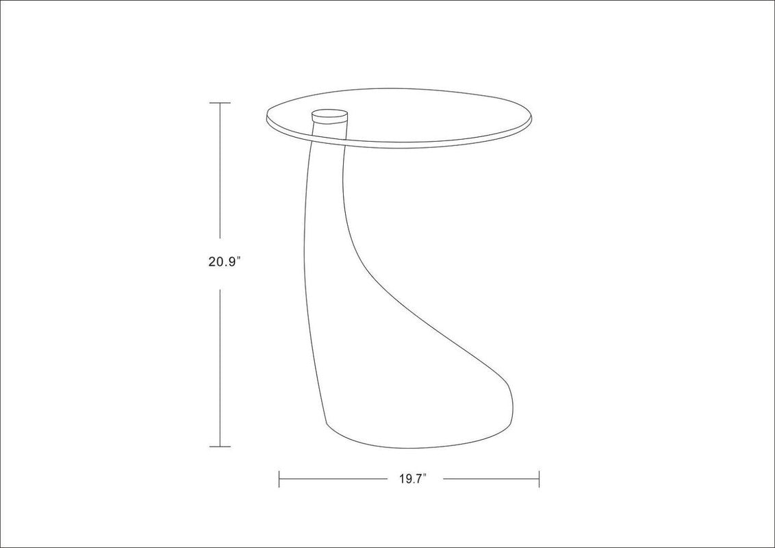 Altamura Accent Table - White