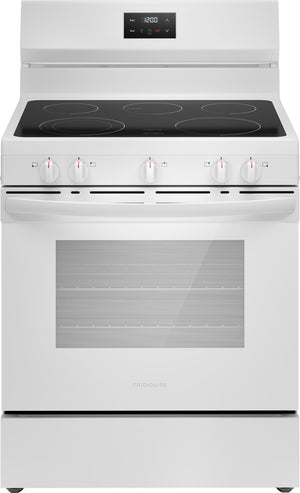 Frigidaire White 30" Electric Range (5.3 Cu. Ft) - FCRE305CBW
