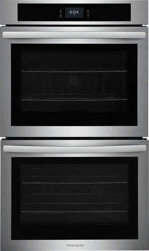 Frigidaire Stainless Steel 30" Double Wall Oven with Fan Convection (10.6 Cu. Ft) - FCWD3027AS
