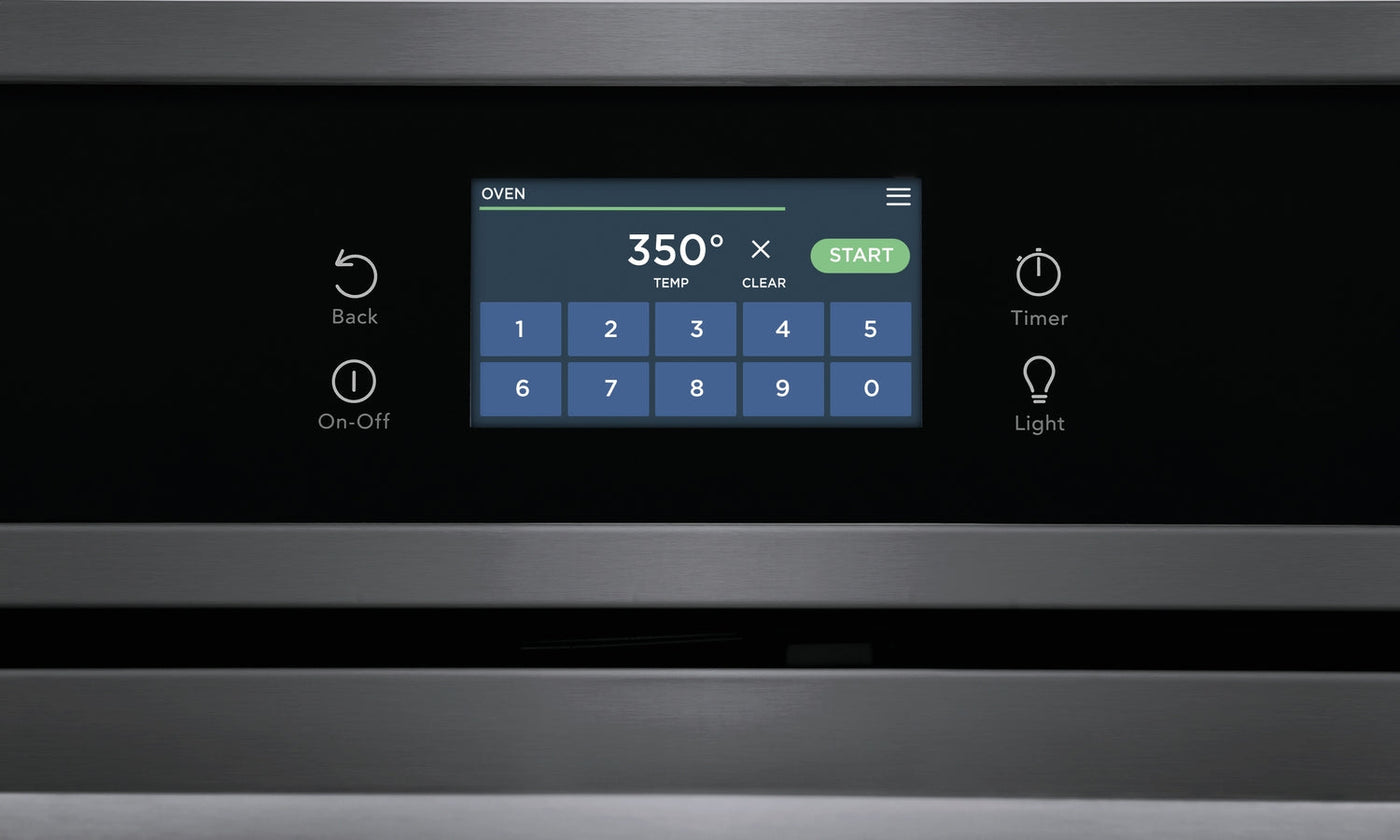 Frigidaire Black Stainless Steel 30" Single Wall Oven with Fan Convection (5.3 Cu. Ft) - FCWS3027AD