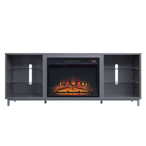 Sahl Fireplace - Grey