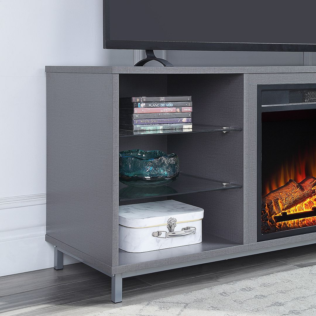 Sahl Fireplace - Grey