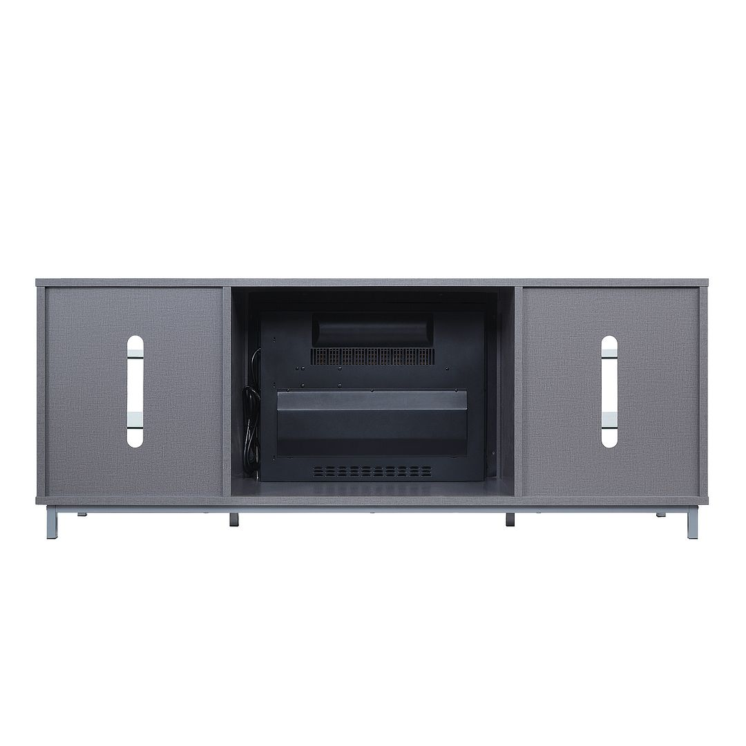 Sahl Fireplace - Grey